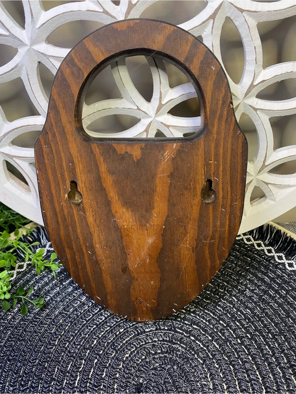 Vintage Three Mountaineers Brown‎ Wooden Key Holder